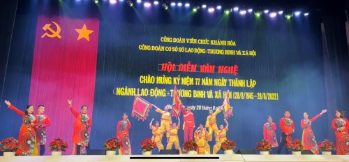 Tham gia hội diễn văn nghệ chào mừng Kỷ niệm 77 năm Ngày thành lập Ngành Lao động – Thương binh và Xã hội (28.8.1945 – 28.8.2022)
