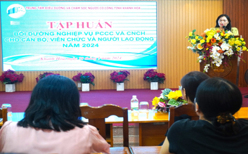 Huấn luyện, bồi dưỡng nghiệp vụ  PCCC và CNCH cho cán bộ, viên chức và người lao động năm 2024