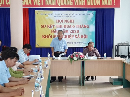 Hội nghị sơ kết thi đua Khối đơn vị sự nghiệp xã hội năm 2020